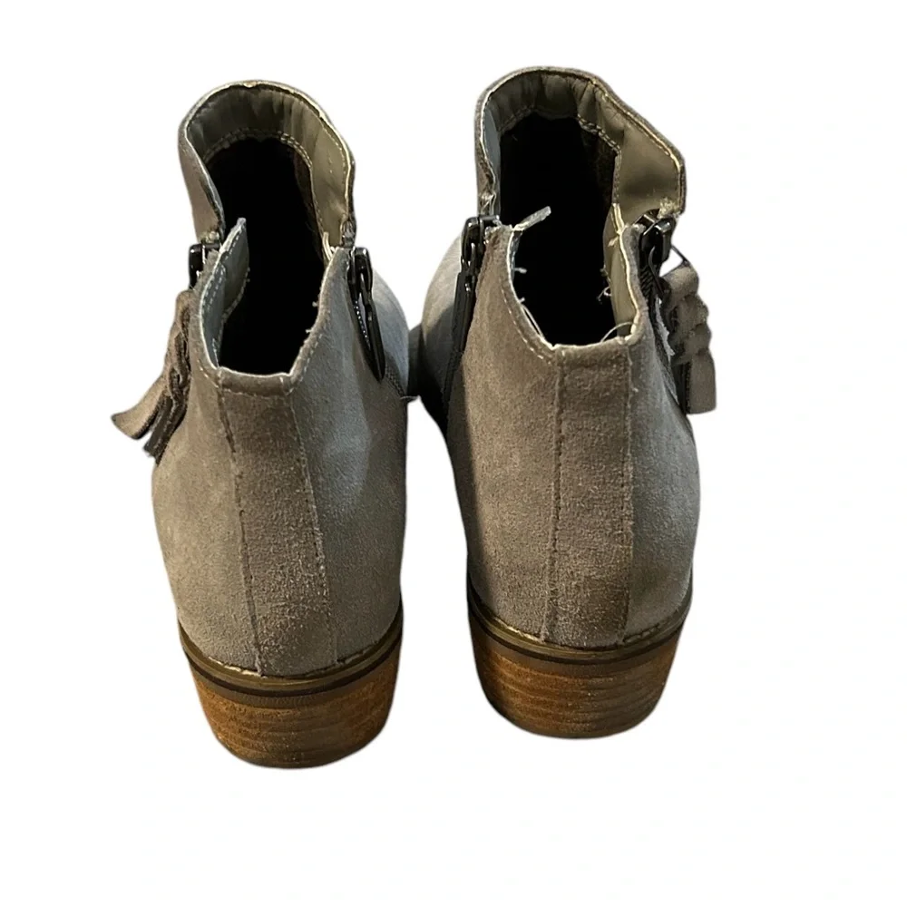 Blondo Liam Waterproof Grey Suede Bootie Boots Size 7 Women’s